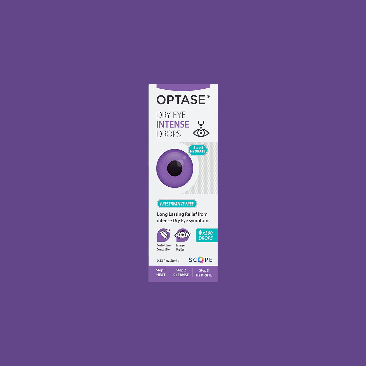 Optase Dry Eye Intense PF Eye Drops